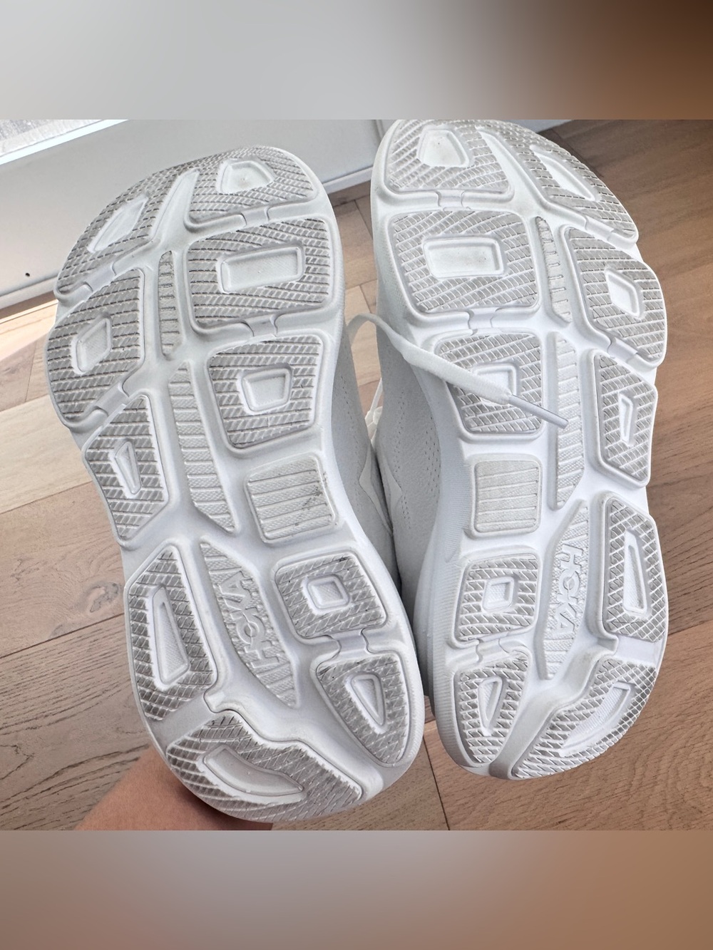 Hoka Women's All-White Performance Running Shoes Like New - Picture 6 of 6